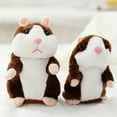 thumbnail image 6 of Lovely Talking Plush Hamster Toy, Can Change Voice, Record Sounds, Nod Head or Walk, Early Education for Baby, Different Size for Choice deep brown and nodding 15cm, 6 of 7