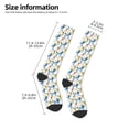 thumbnail image 2 of Yiaed Poodle Dog Print Great elasticity Adult Stockings Sports socks for Men and Women, 2 of 6