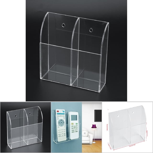 Soporte De Acrílico Para Control Remoto, Caja De Almacenamiento, Soporte De Pared Para El Hogar, Funda Transparente 1/2/3