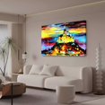 thumbnail image 3 of Póster de lienzo con pintura al óleo de castillo, decoración de dormitorio, paisaje deportivo, decoración de oficina, regalo, estilo marco, 16 x 24 pulgadas (40 x 60 cm), 3 of 8