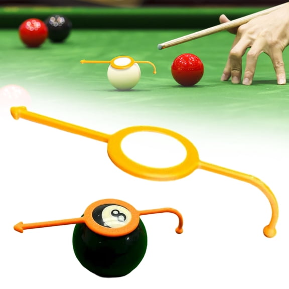 1PC Billiards Practice Aiming Guide, Plastic Pool Ball Position Marker & Sight Trainer, Billiard Accessory for Improving Shot Accuracy and Cue Alignment