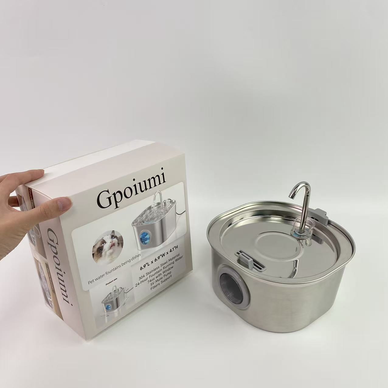 Gpoiumi Pet water fountains being dishes,95oz/2.8L Pet Fountain, Automatic Cat Water Fountain Dog Water Dispenser with Replacement Filters, Gifts for Christmas, Cats, Dogs, Multiple Pets