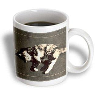 

3dRose calico cat on side Ceramic Mug 11-ounce