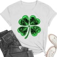 thumbnail image 5 of St Patricks Day Shirt Women Funny Shamrock Shirts Irish St Paddys Day Short Sleeve Tee Tops, 5 of 8