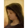 thumbnail image 3 of Stefan Bakałowicz 18x24 Black Modern Framed Museum Art Print Titled - Head of Madonna (Before 1918), 3 of 5