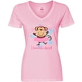 thumbnail image 3 of Inktastic Monkey Love Tutu Dance Women's V-Neck T-Shirt, 3 of 5