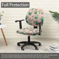 thumbnail image 4 of Office Chair Cover Stretchable Computer Desk Chair Seat Covers 2 Piece Waterproof Swivel Chair Protective Slipcover, 4 of 6