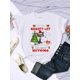 thumbnail image 1 of Camiseta con dibujos animados de gatitos navideños para mujer, Tops con gato en la lista traviesa y no me arrepiento de nada, ropa informal de Hip Hop a la moda, 1 of 4