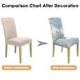 thumbnail image 7 of Nautical Fish and Coral Dining Chair Covers Set of 4, Stretch Washable Polyester Kitchen Slipcovers, Removable Seat Protector for Vintage or Tropical Decor, 7 of 7