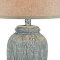 thumbnail image 3 of Leni 31 Inch Hydrocal Table Lamp Drum Shade Blue Gray Tall Urn Base - Saltoro Sherpi, 3 of 5