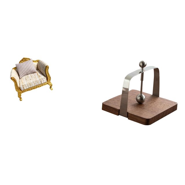 Modelo De Sofá De Madera En Miniatura Y Servilletero, Dispensador De Pañuelos, Organizador Para Casa De Muñecas, Cocina, Oficina, Mesa De Comedor, Muebles De Simulación Para El Hogar, Juguete