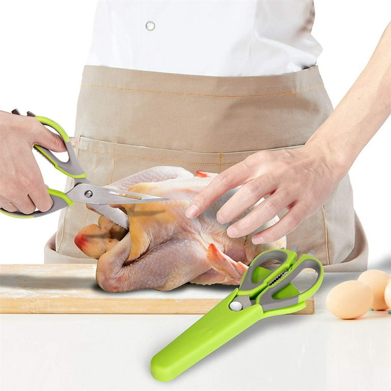 Casewin Kitchen Shears, Kitchen Scissors Heavy Duty Meat Scissors Poultry  Shears, Dishwasher Safe Food Cooking Scissors All Purpose Stainless Steel
