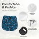 thumbnail image 4 of Balery Cute Shark Pantalones cortos deportivos para mujer con forro y dos bolsillos, elásticos, para entrenamiento, gimnasio, yoga-Small, 4 of 7