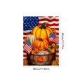 thumbnail image 3 of DefiDgd 12x18inch Bow Pumpkin Pattern Garden Flag,Double Sided Fall Yard Banner Decorative Flag for Thanksgiving Lawn Porch Patio Outdoor Garden Holiday Home Decoration(B), 3 of 6