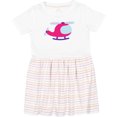 thumbnail image 3 of Inktastic Helicopter Pink Girls Girls Toddler Dress, 3 of 5