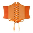 thumbnail image 4 of Elastic Fashion Belts for Women Dresses Costume Waist Belt Bandage Corset Belts Elastic Belts for Women Silver Buckle Wide Belts for Women Fashion Elastic Belt for Dresses Red Stretch Belts for Women, 4 of 7