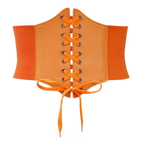 Pxiakgy Clearance Sale!! Belts for Women Trendy 2025 Corset Tops for Women Vintage Court Bustier Adjustable Corset Waist Belt Boned Overbust Corsets Orange Xxl