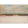 thumbnail image 3 of Kazimierz Wojtanowicz 18x14 Black Modern Framed Museum Art Print Titled - Country Landscape (1940), 3 of 5