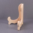 thumbnail image 4 of KAKOWELY 4PCS Plate Tea Cake Display Stand Tea Biscuit Dish Easel Rack Desktop Display Holder for Home Party Shop - Size L (Pine Color)8.66"X6.3"X0.39", 4 of 4