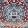 thumbnail image 3 of Safavieh  Kazak Erella Traditional Oriental Rug Red/Blue 6'7" x 6'7" Round 6' Round, 8' Round Indoor Living Room, Bedroom, Dining Room Blue Round, 3 of 4