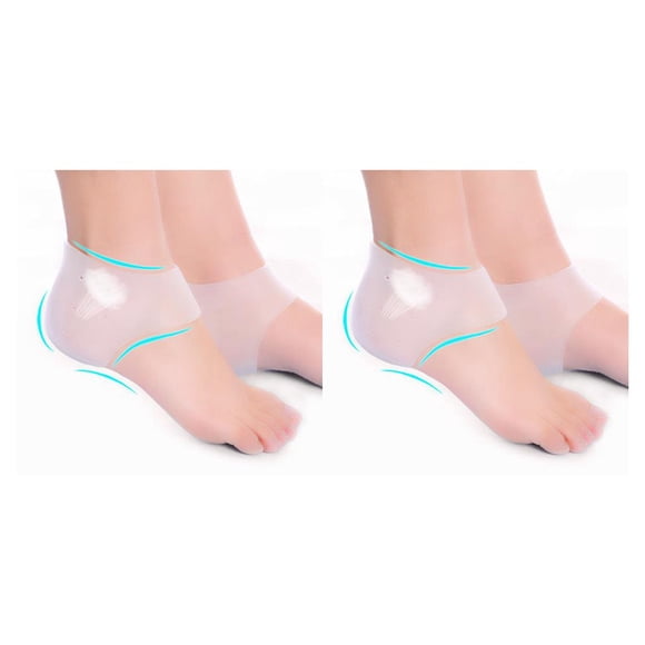 Sonducket 1 par de refuerzos para el talón, protectores reutilizables, plantillas, inserciones para zapatos, ropa para los pies, regalos para el Blanco 2Conjunto