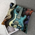thumbnail image 7 of Ullo0ord Three Electric Guitars Pattern，Printed Throw Pillow Square Decorative Pillow for Sofa, Chair, 12x12in, 7 of 7