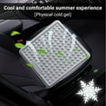 thumbnail image 6 of HOZVOMI Ice Silk Car Seat Cushion Cover Pad - Front Seat Protector with Anti-Slip Bottom, Breathable & Cool for Summer, Black (15.7x15.7in), 6 of 8