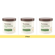 Aveeno Daily Moisturizing Body Cream Lotion for Normal, Dry, Sensitive Skin, 15 oz - 3 Pack