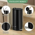 thumbnail image 3 of Ataucjin 8 Gallon Round Trash Can with Soft-Close Lid and Foot Pedal, Compact Kitchen Trash Can with Removable Liner Bucket, Stainless Steel Garbage Bin for Office, Bedroom, 3 of 6