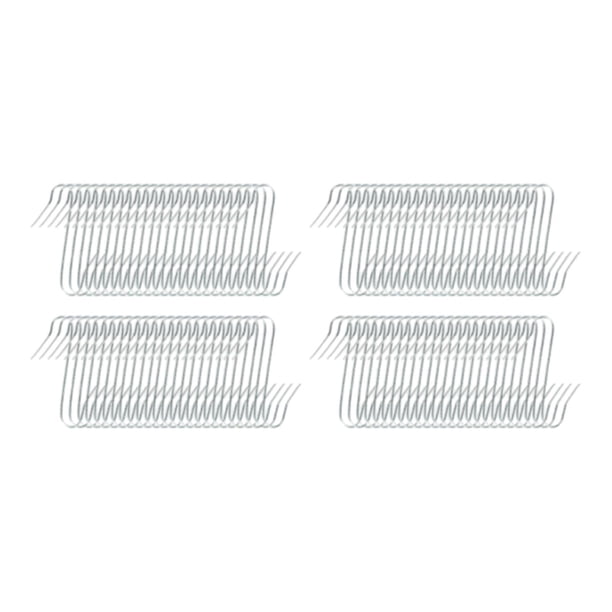 100 ganchos para colgar árboles de Navidad, decorativos, para Navidad Plata