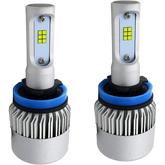 Alla Lighting CSP Vision H8 H9 H11 LED High Beam, Low Beam Conversion Kits Headlights Bulbs, Fog Lights, 6000K-6500K Xenon White 8000lm Xtreme Super Bright Replacement Upgrade