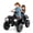 Black, variant on OLAKIDS 2 Seater 24V Ride on Car, 4WD Kids ATV Quad with LED Lights, Power Display, Bluetooth, Spring Suspension, Electric 4 Wheeler for Boys Girls Aged 3+ Years