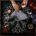 thumbnail image 3 of Altar Cloth Tarot Table Cloth Rune Astrology Gothic Cards Bag Square Table Cover Divination Tree of Life Velvet with Tarot Drawstring Pouch Set Tarot Card Gift for Witchcraft Supplies Witch, 3 of 9