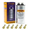 thumbnail image 1 of 45 uf 370 VAC Capacitor for Air Conditioner ±5% 45 MFD 440 Volt CBB65 Run Start Capacitor for AC Motor Run or Fan Start and Pool or Heat Pump, 1 of 3