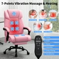 thumbnail image 2 of Hoffree Massage Office Chair 400LBS Executive Office Chair Massage and Footrest Big and Tall Office Chair with Heated Lumbar Support, Ergonomic Computer Desk Chair Reclining High Back Leather Office, 2 of 8