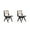 Black and Natural Cane, variant on Manhattan Comfort Hamlet 17.72" Wood Dining Chair in Black (Set of 2)