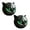 Green-2pcs, variant on Luxury Black Cat Sculpture,Elegant Home Décor & Gift-Ready Art Piece, Cats Figurine Decoration