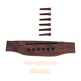 thumbnail image 4 of Piezas De Puente De Guitarra Acústica, Pasadores De Palisandro Instalación Rápida Textura Dura Folk 6 Cuerdas Piezas De Repuesto De Guitarra Pre Ranuradas Para Reparación YLSHRF Instrument Accessories, 4 of 8