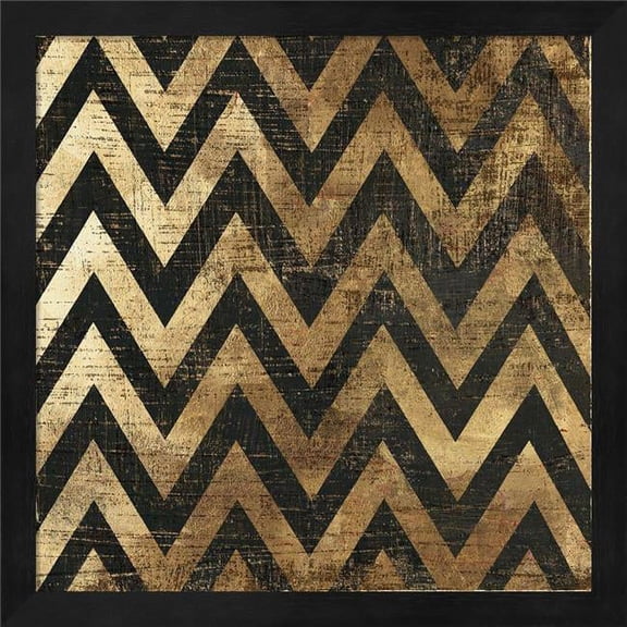 Metaverse R950622-0120000-AEAAAAEAN4 13.25 x 13.25 in. Art Deco II Framed Wall Art by Tom Reeves