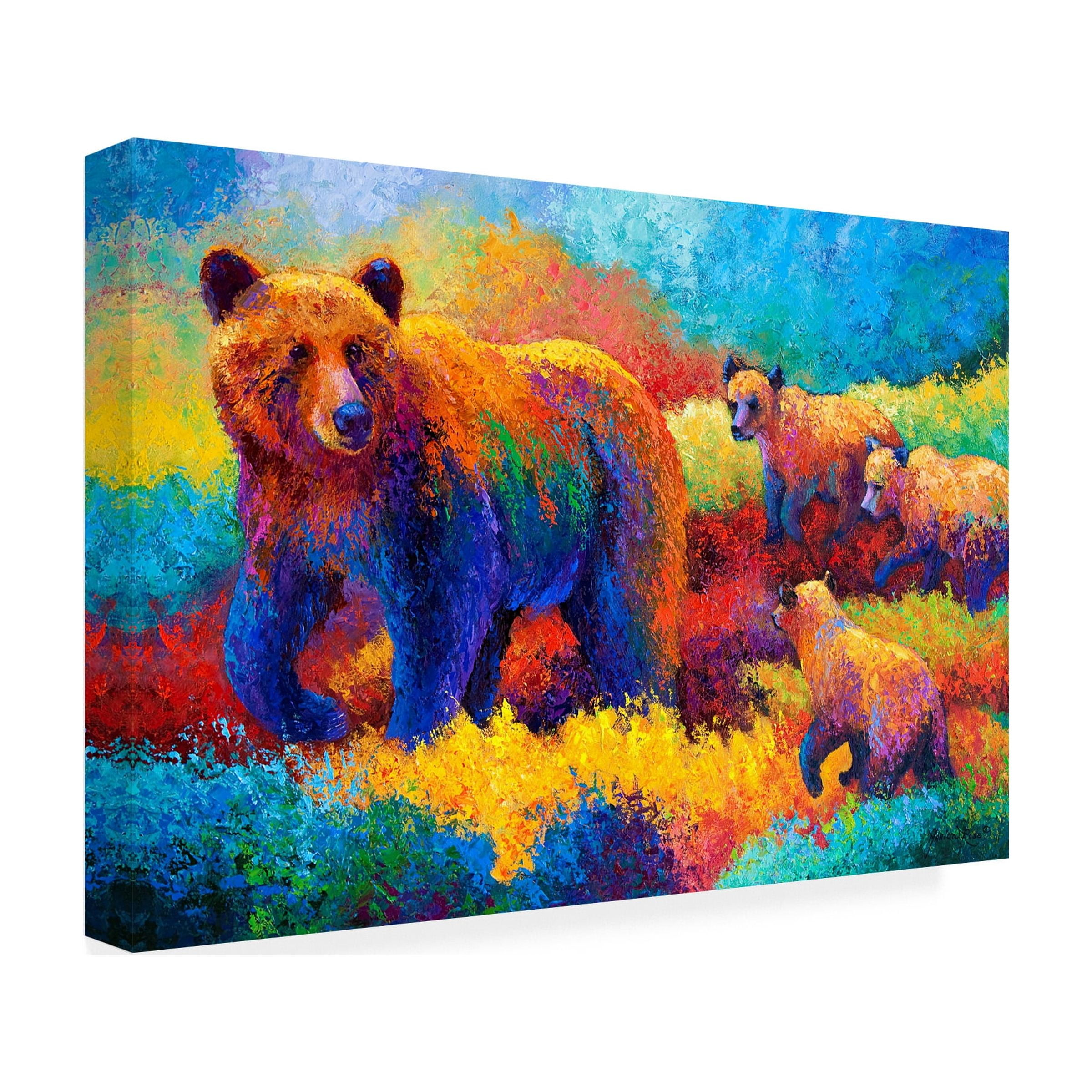 Marion Rose 'Grizz Family' Canvas Art