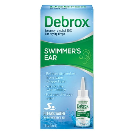 (2 pack) Debrox Swimmer's Ear Relief Ear Drying Drops, 1.0 FL (Best Swimmers Ear Drops)