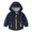 Blue, variant on Toddler Boys Windbreaker Casual Outerwear Girls Lightweight Zip Hooded Jacket Kids Cute Dust Coat (Yellow,4-5 Years)