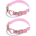 thumbnail image 4 of 2PCs Leather Leg Garter with Chains, Elastic Rock Heart Thigh Garter for Women, 4 of 6