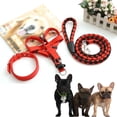 thumbnail image 5 of 1 Set Multi-sizes Hand Holding Dog Leads Pet Collar for Walking Dog Soft Pet Supplies Dog Harnesses Dog Rope Dog Chain ORANGE&BLACK S, 5 of 8