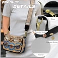 thumbnail image 5 of ZUXONGSY Boho Mandala Horse Print Shoulder Bag for Women Trendy Crossbody Purse Small Satchel with Adjustable Wide Strap for Travel Shopping, 5 of 7