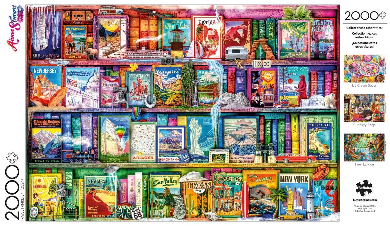 Buffalo Games - Le puzzle Aimee Stewart - Travel Trinkets - en 2000 pièces