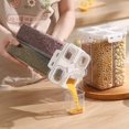 thumbnail image 4 of SouMaox Compartmentalized Cereal Dispenser, Transparent Airtight Grain Container, Stackable Kitchen Organizer for Pantry Storage Efficiency, 4 of 7