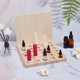 thumbnail image 5 of 30-Slot Wood Bottle Display Stands Wooden Display Holder Rack for Bottle BurlyWood 19.9x24x18cm Inner Diameter: 2.15cm, 5 of 6