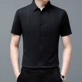 thumbnail image 3 of Men's Casual Lapel Striped POLO Shirt, 3 of 8