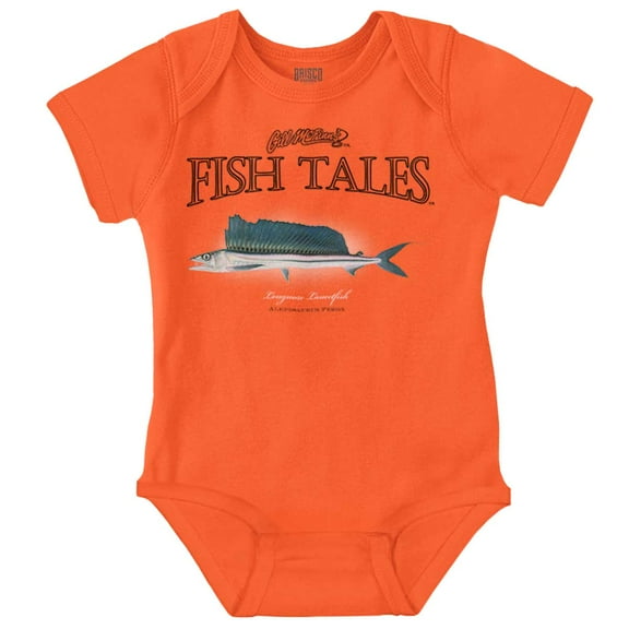 Gill McFinn Fishing Lancetfish Fisher Romper Boys or Girls Infant Baby Brisco Brands 12M